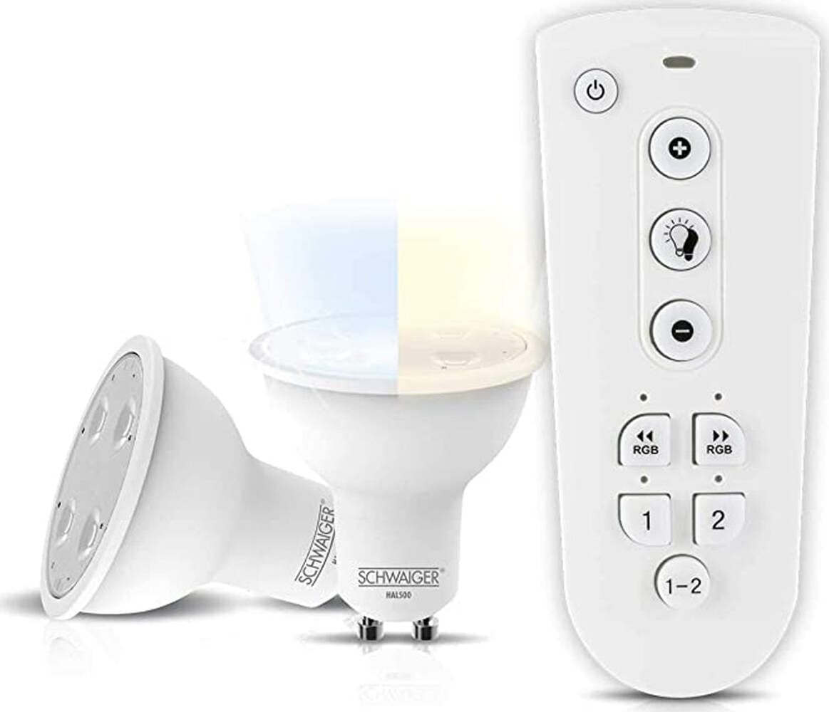 Set di 2 lampadine a LED (GU10) 1 telecomando illuminazione regolabile dimmerabile Smart Home 2700 - 6500K in Lampadine a LED 85cento.it - Potenza, commercioVirtuoso.it