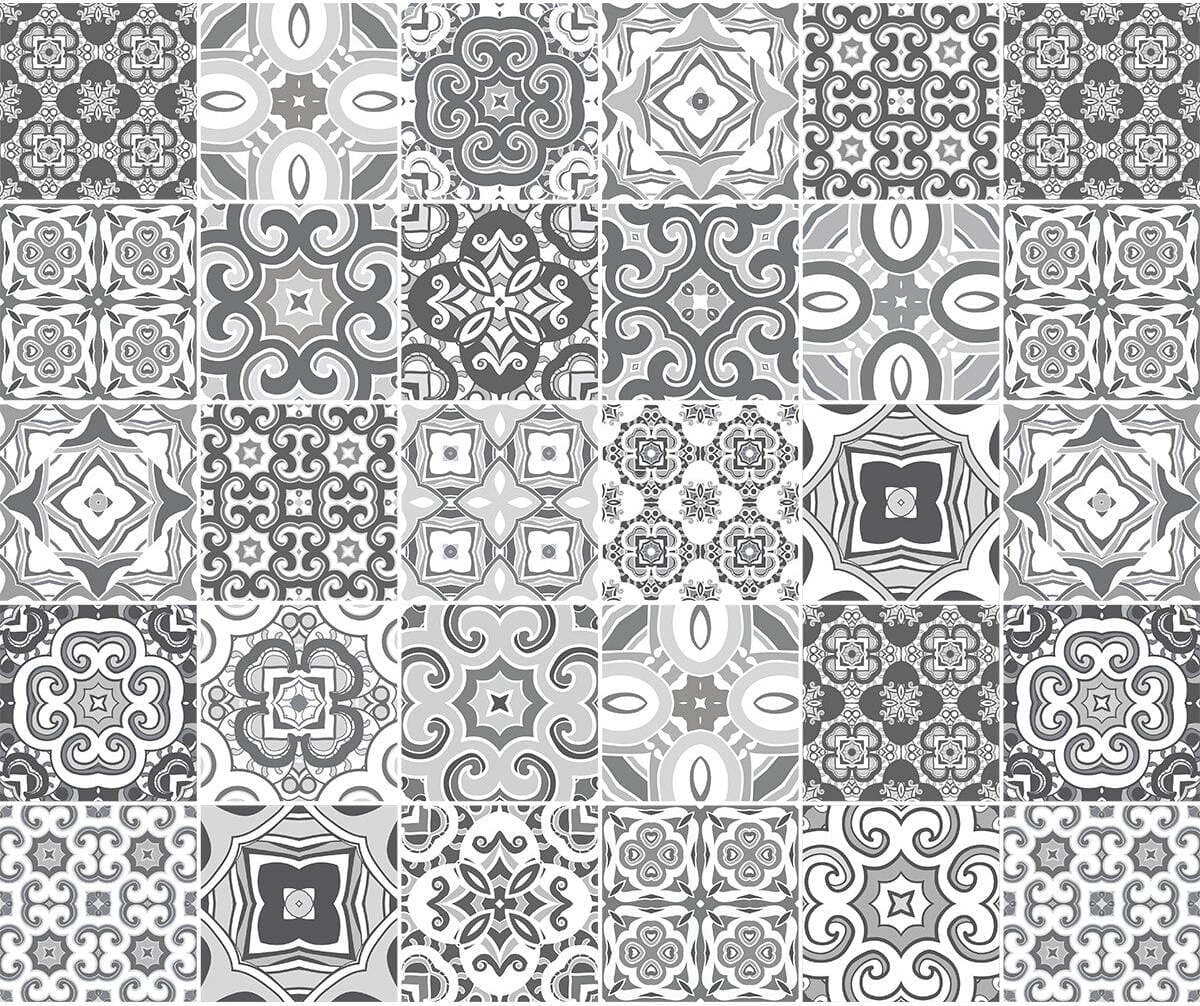 Set di 30 adesivi murali Mosaico Celinetina 10×10 cm A1137 Ambiance Ambience Stickers