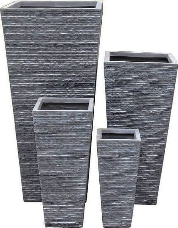 set-di-4-vasi-da-giardino-Grigio-Milani-Home