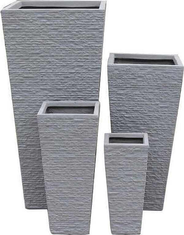 set-di-4-vasi-da-giardino-Grigio-Milani-Home