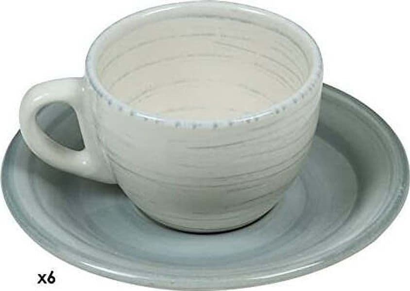 SET DI 6 TAZZINE DA CAFFÈ TWIST BLU 31X14X20 CM