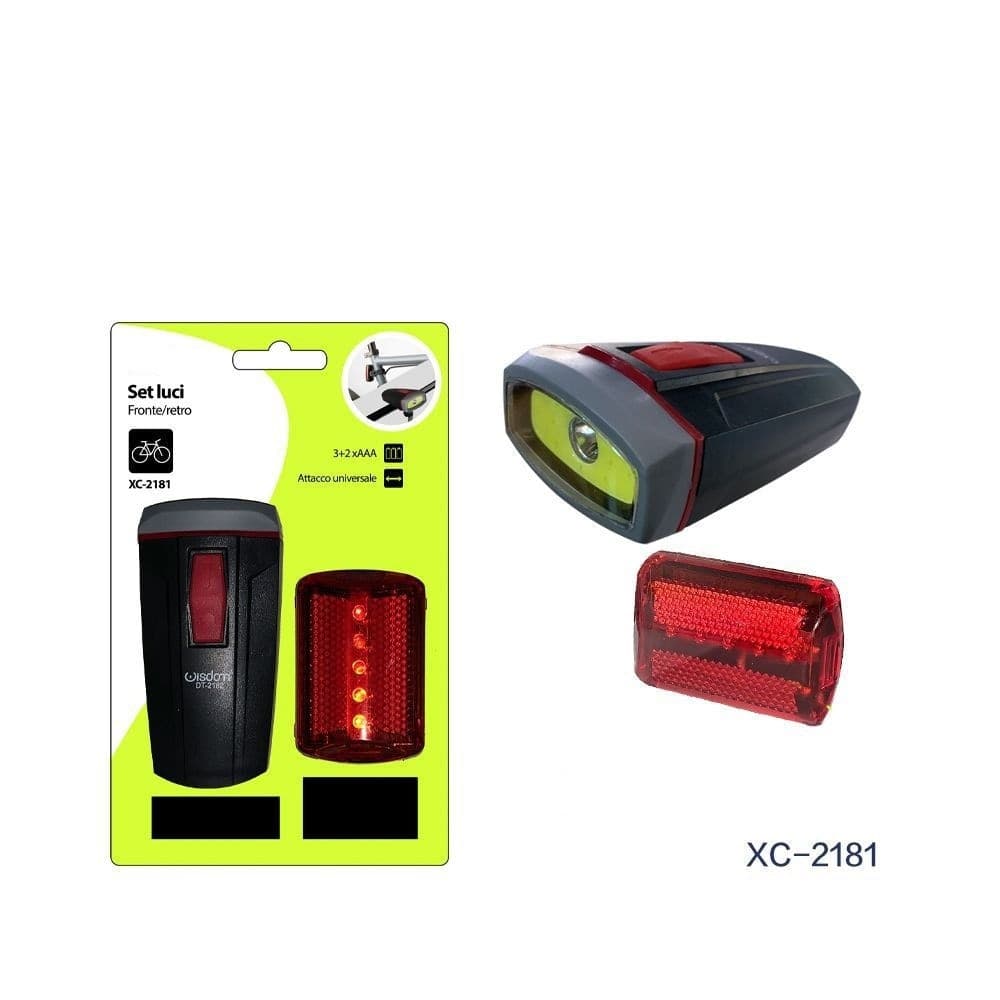 Set Di Luci Led A Batteria Anteriore Posteriore Bici Attacco Universale Dt-2181 Sport e Tempo Libero > Ciclismo > Luci per Bici > Sport Trade Shop italia - Napoli, Commerciovirtuoso.it
