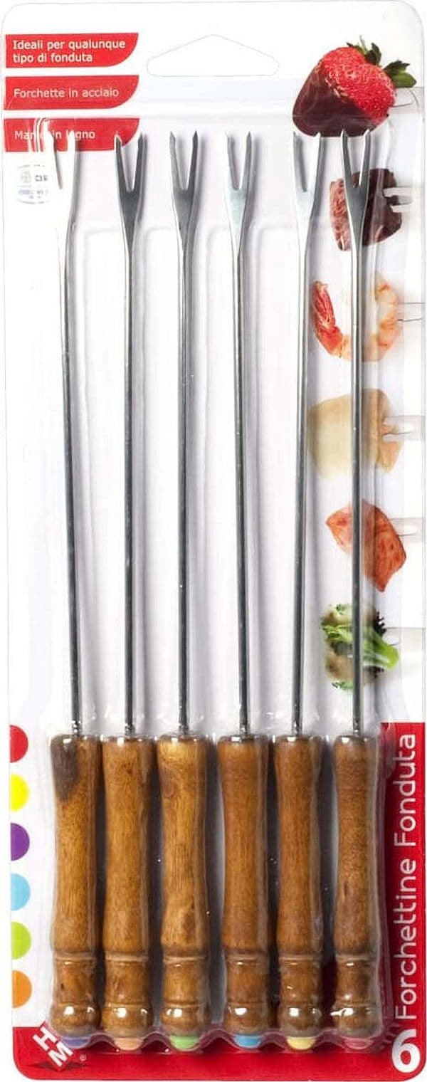 Set forchette fonduta in acciaio Inox Casa e cucina/Pentole padelle e pirofile/Set da fonduta/Set fonduta al formaggio Scontolo.net - Potenza, Commerciovirtuoso.it
