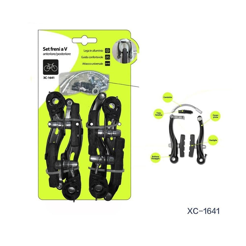 Set Freni A V Anteriore Posteriore In Lega Di Alluminio Pinza Freno Bici Xc-1641 Sport e Tempo Libero > Ciclismo > Ricambi per Bici > Sport Trade Shop italia - Napoli, Commerciovirtuoso.it