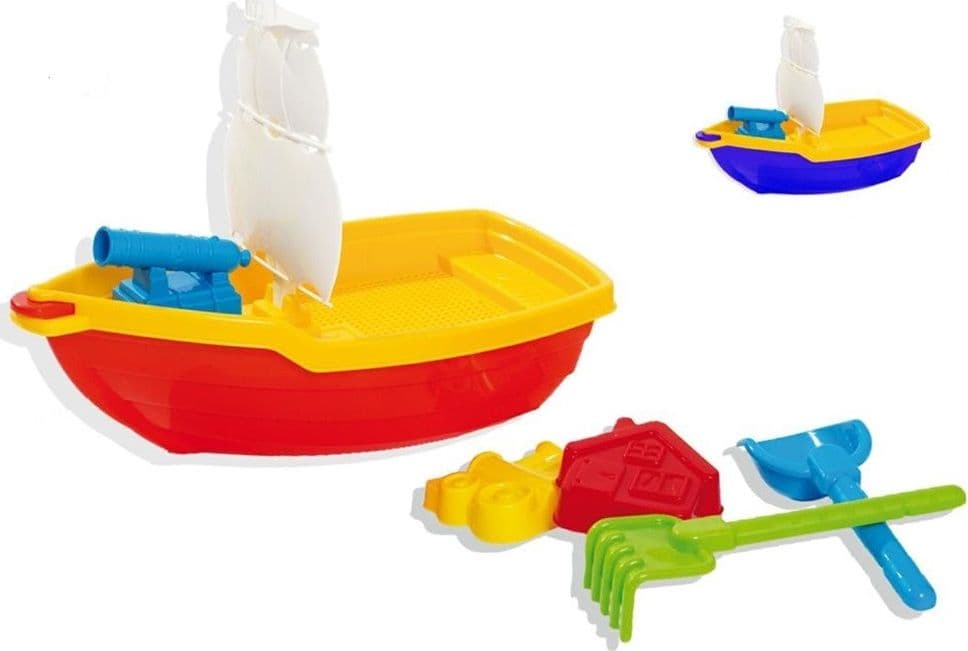 Set Galeone Con Palette + Accessori Mare Giochi Spiaggia Estate Bambini 114725 Giochi e giocattoli/Sport e giochi all'aperto/Sabbiere e giocattoli da spiaggia/Giocattoli per sabbia e spiaggia Trade Shop italia - Napoli, Commerciovirtuoso.it