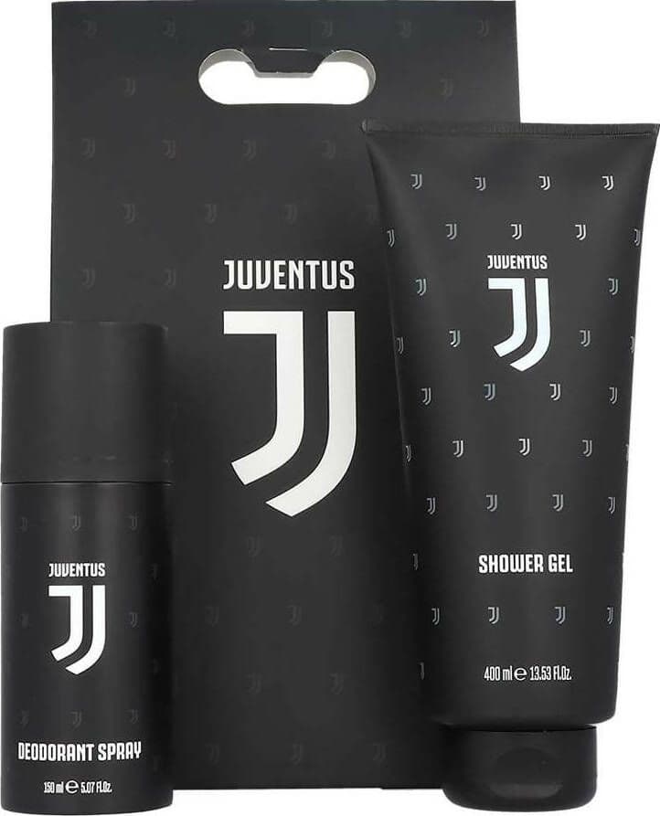 Set-Juventus-Prodotto-Ufficiale-(gel-Doccia-400ml+deo-Spray150ml)-Regalo-Uomo-Juventus-Kit-Deodorante-Spray-+-Shower-Gel