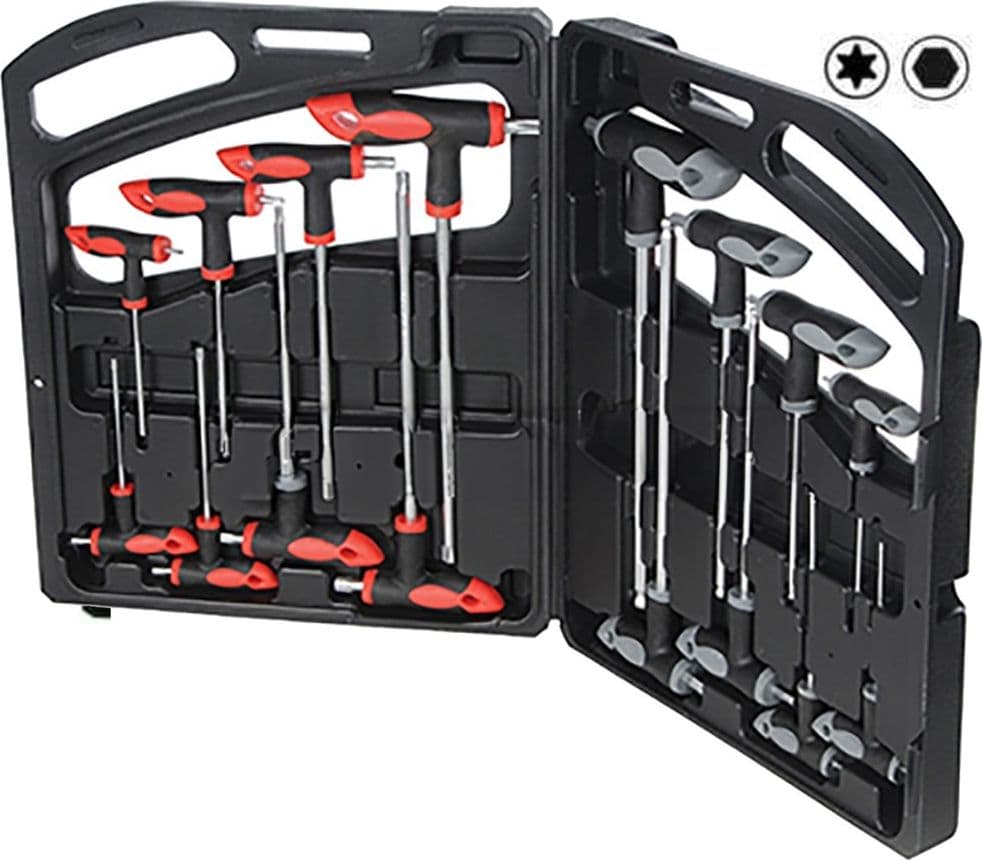 Set Kit 16 Pz Chiavi Chiave A T Esagonali E Torx Lunghe Valigetta Professionali Fai da te/Utensili elettrici e a mano/Utensili a mano/Chiavi e chiavi inglesi/Chiavi esagonali Trade Shop italia - Napoli, Commerciovirtuoso.it