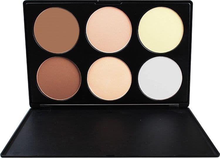 SET KIT 6 COLORI MAKE UP CORRETTORE FONDO TINTA TRUCCO TROUSSE MAKEUP