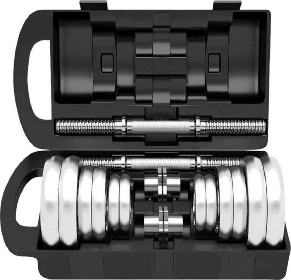 Set Manubri Regolabili Dumbbell 50kg In Valigetta Con Dischi In Acciaio Palestra Sport e tempo libero/Fitness e palestra/Potenziamento muscolare/Pesi e accessori/Manubri Trade Shop italia - Napoli, Commerciovirtuoso.it