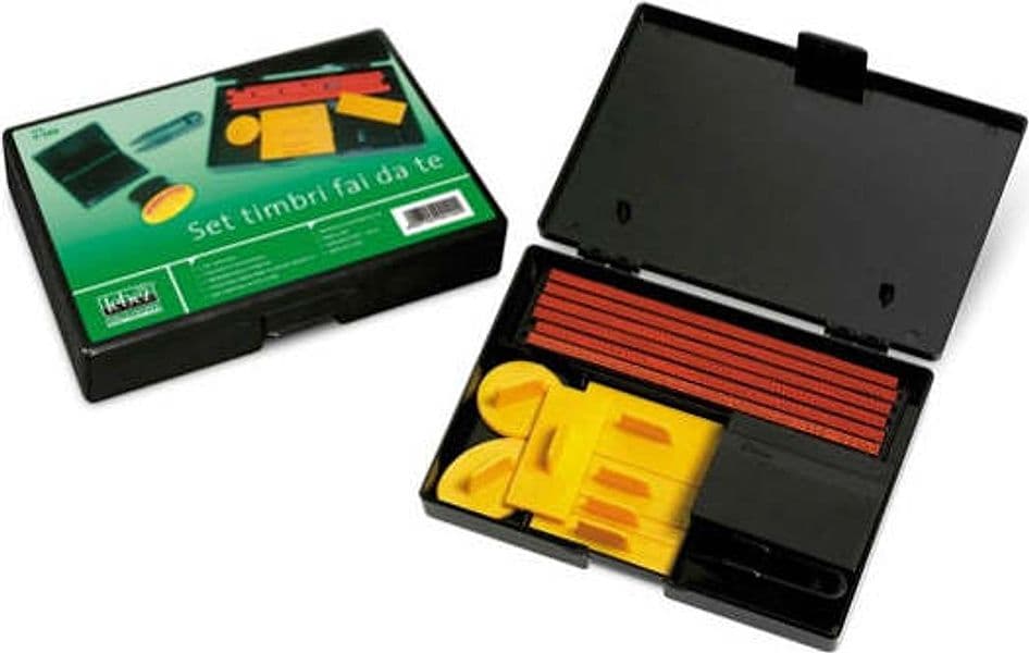 Set Mini Tipografia S 100 - 4 mm - Lebez Cancelleria e prodotti per ufficio/Archivio ufficio e accessori per scrivania/Etichette divisori per schedario e timbri/Timbri e materiali per timbri/Timbri Eurocartuccia - Pavullo, Commerciovirtuoso.it