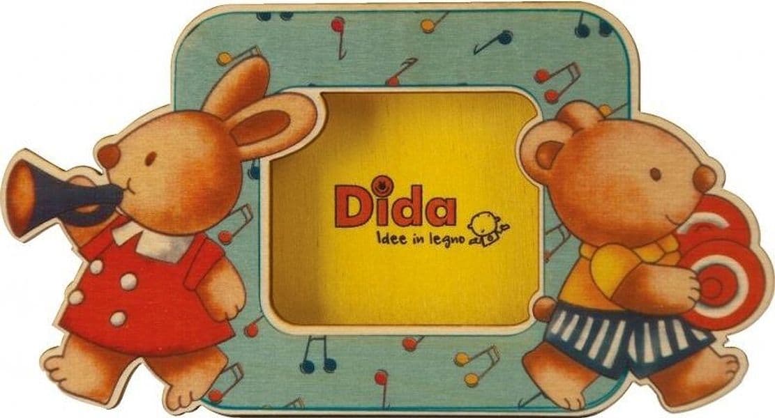 Set Portafoto - La Banda (6 Pz) per Cameretta Bambini in Legno Dida in Cornici Dida - Ragusa, commercioVirtuoso.it