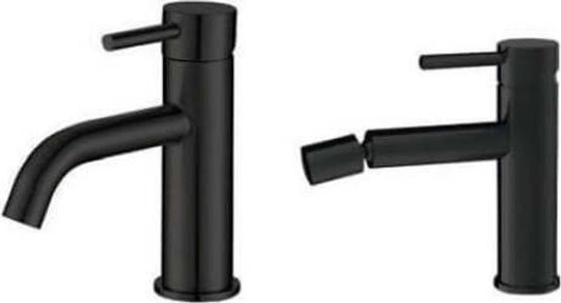 Set Rubinetteria Lavabo e Bidet Colore Nero Opaco Fai da te/Attrezzature per cucine e bagni/Attrezzature per bagni/Rubinetti per lavandini bagno Shopbagno.it - Roma, Commerciovirtuoso.it