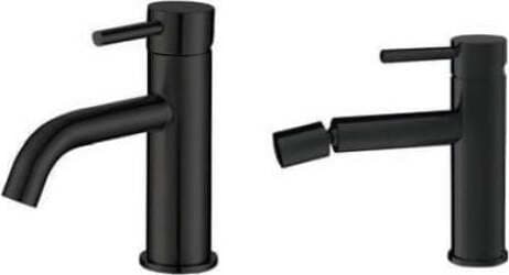 Set Rubinetteria Lavabo e Bidet Colore Nero Opaco Fai da te/Attrezzature per cucine e bagni/Attrezzature per bagni/Rubinetti per lavandini bagno Shopbagno.it - Roma, Commerciovirtuoso.it