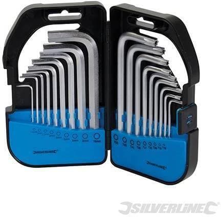 Set Silverline 18 pezzi Chiavi esagonali 1.5 - 10 mm e Torx T10 - T50 Prezzo in Chiavi esagonali Eternal Brico - Ariano Irpino, commercioVirtuoso.it