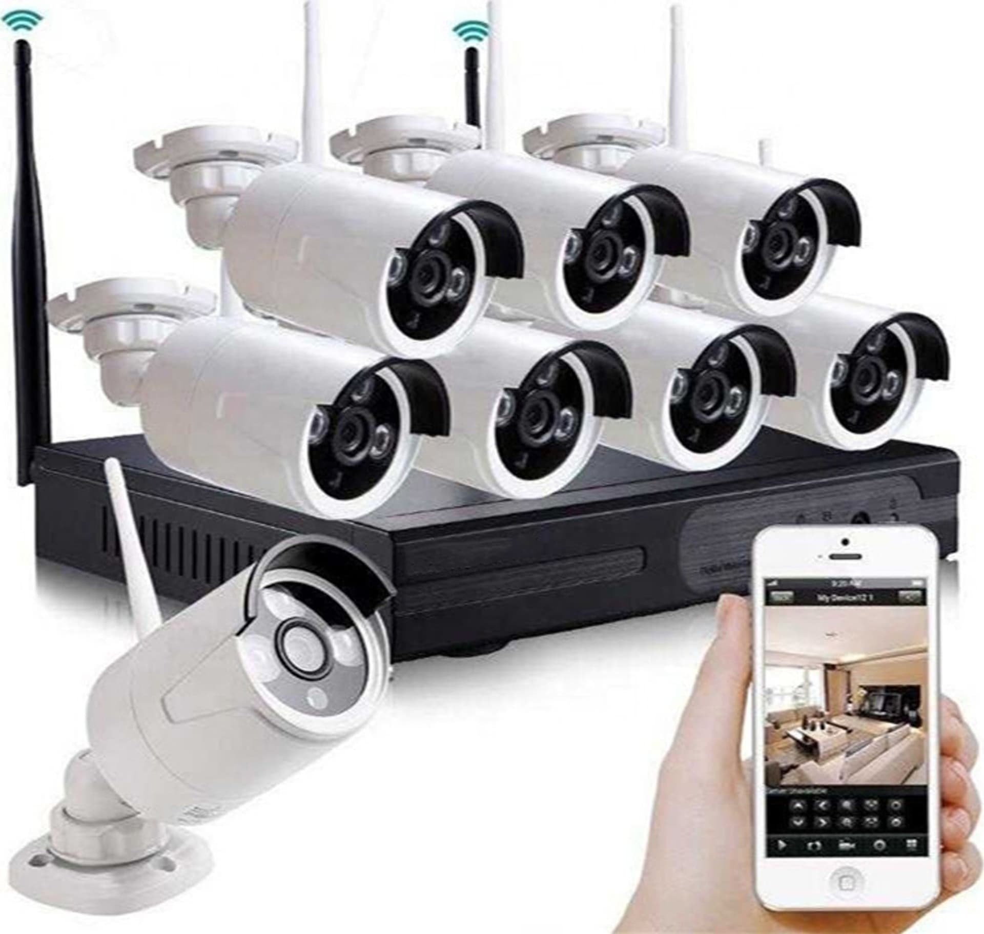 Set Sistema Di Registrazione Sorveglianza Cctv Integrato 8 Telecamere 4k Q-s8pro Fai da te/Sicurezza e protezione/Sistemi di sicurezza domestica/Kit video per la sicurezza domestica/Sistemi di trasmissione per videosorveglianza Trade Shop italia - Napoli, Commerciovirtuoso.it