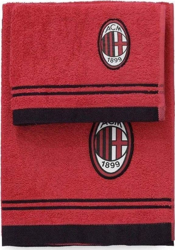 Set-Spugna-Asciugamano-+-Ascigamano-ospite-MILAN-Ac-Milan