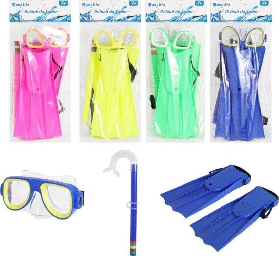 Set Sub Maschera 16x10cm Boccaglio Pinne 28cm Colorato Nuoto Mare Estate 605417 Sport e tempo libero/Attività ricreative all'aperto/Sport acquatici/Immersione e Snorkeling/Maschere Trade Shop italia - Napoli, Commerciovirtuoso.it