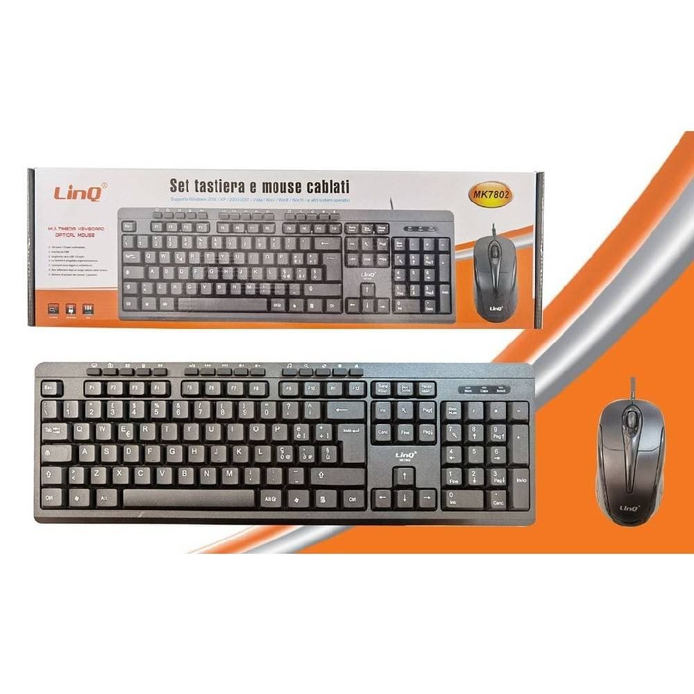 Set Tastiera Usb Con Filo Multimediale 113 Tasti + Mouse Usb 1200dpi Pc Mk7802 Elettronica/Informatica/Accessori/Tastiere Mouse e periferiche di input/Tastiere Trade Shop italia - Napoli, Commerciovirtuoso.it