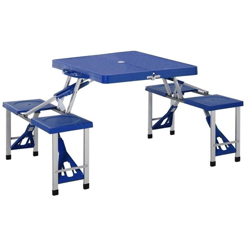 SET TAVOLO DA CAMPEGGIO PIC NIC GIARDINO PIEGHEVOLE RICHIUDIBILE CON SEDIE BLU in Tavoli da picnic Trade Shop italia - Napoli, commercioVirtuoso.it