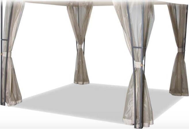 Set Tende Zanzariere di Ricambio per Gazebo Tampa 287x199 cm Beige Giardino e giardinaggio/Arredamento da giardino e accessori/Ombrelloni tende e tettucci parasole/Gazebo Scontolo.net - Potenza, Commerciovirtuoso.it