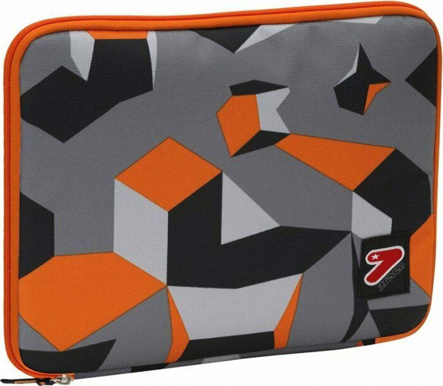 Seven Custodia Porta Tablet Seven Sleeve Case Large Camo Grigio Arancio Chiusura a Zip Custodia Tablet Ipad Morbida Compatta Resistente 29x22x2 Cm in Custodie morbide Cartolibreria La Fenice - Spadafora, commercioVirtuoso.it