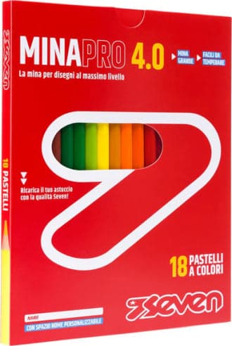 Seven Set Matite Colorate Confezione Pastelli Colorati - Matite Colorate Scuola, Ufficio - Pastelli Mina 4.0 - Spazio Etichetta Nome - Matite Scuola, Pastelli Scuola - Scatola Da Cancelleria e prodotti per ufficio/Penne matite scrittura e correzione/Matite/Matite colorate Cartoleria Deja Vu - Crotone, Commerciovirtuoso.it