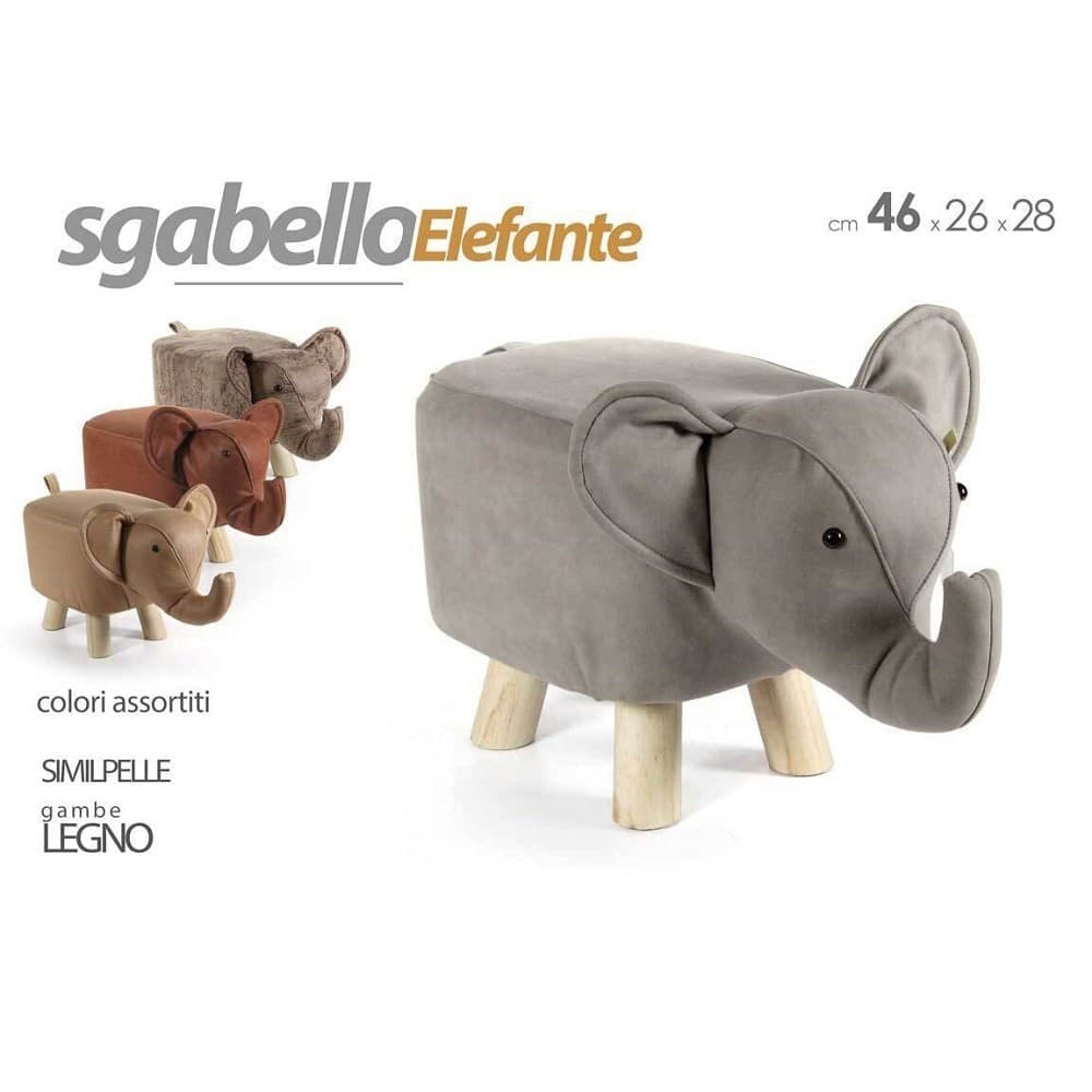 Sgabello Elefante Pouf Poggiapiedi Bambini Imbottito Piedi Legno 46x26x28cm 808685 Casa e cucina/Organizzazione interni/Contenitori ceste e cestini/Scatole e bauli/Bauli Trade Shop italia - Napoli, Commerciovirtuoso.it