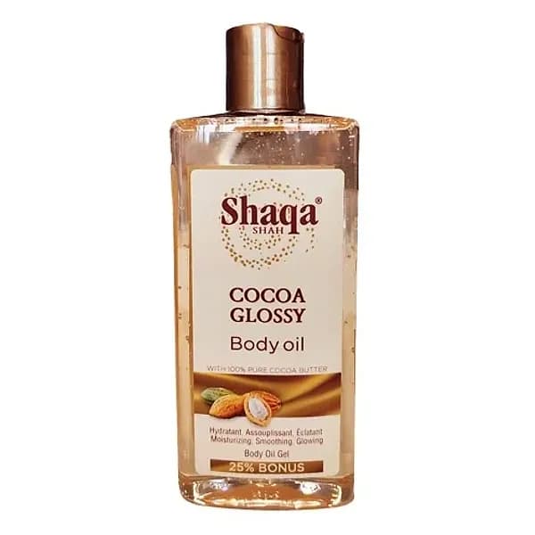 SHAQA SHAH COCOA GLOSSY BODY OIL 250ML PER PELLI in Oli per il corpo Agbon - Martinsicuro, commercioVirtuoso.it