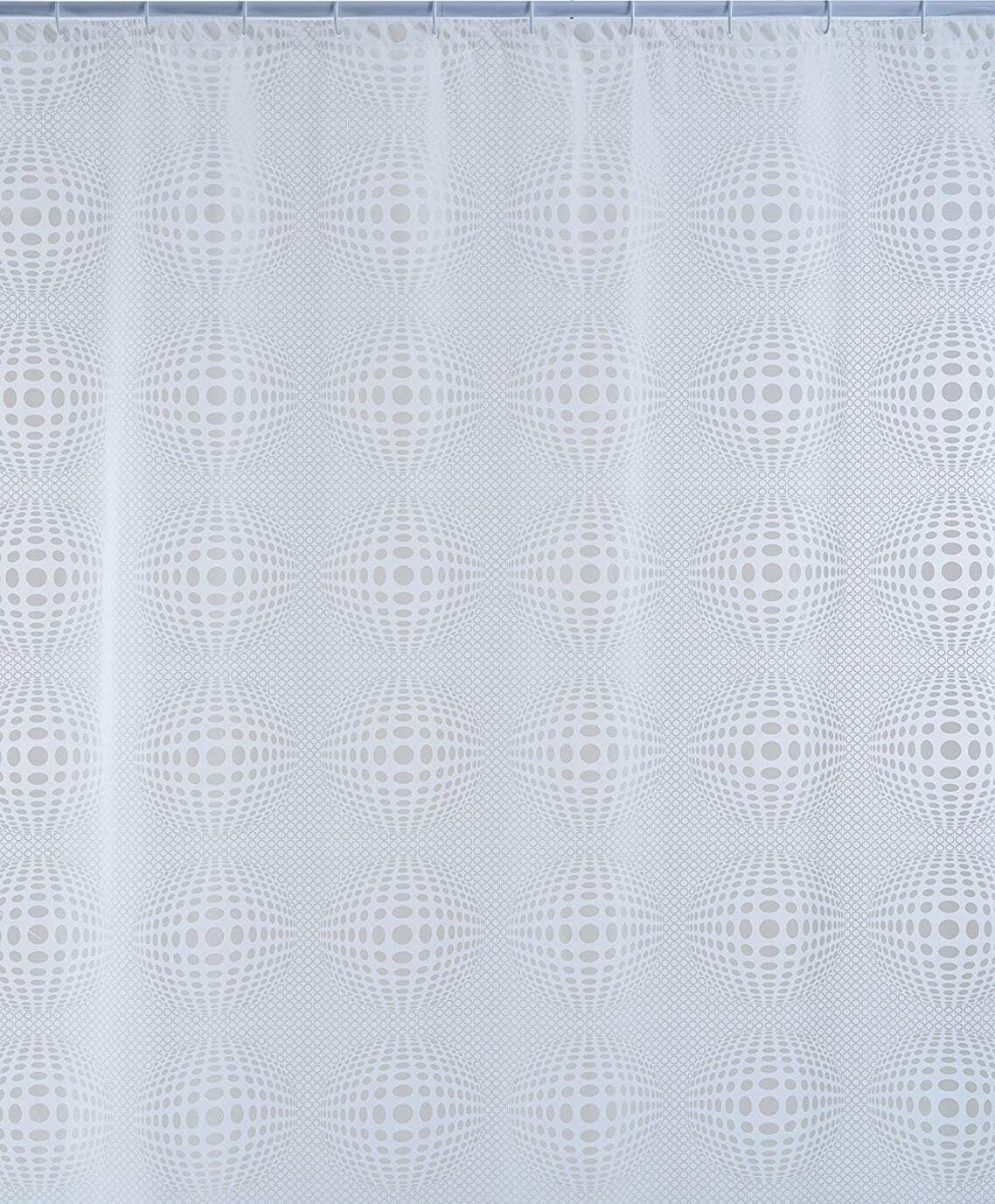 Shark-010/233101-Tenda-Doccia,-Vinile,-180-cm-x-Altezza-200-cm,-Trasparente/Bianco