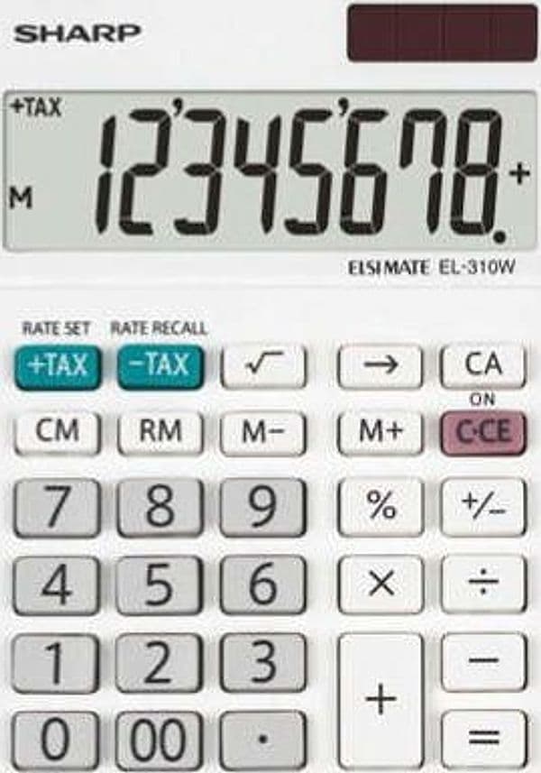 Sharp - calcolatrice - da tavolo EL310WB Cancelleria e prodotti per ufficio/Elettronica per ufficio/Calcolatrici/Finanziarie Eurocartuccia - Pavullo, Commerciovirtuoso.it