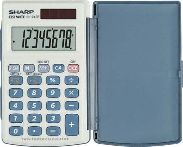 Sharp - Calcolatrice - tascabile - EL243EB Cancelleria e prodotti per ufficio/Elettronica per ufficio/Calcolatrici/Semplici Eurocartuccia - Pavullo, Commerciovirtuoso.it