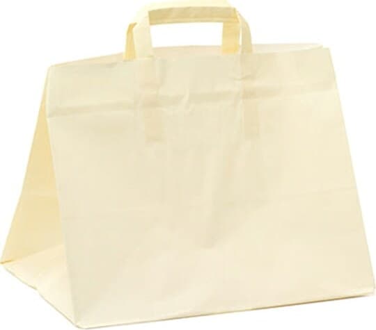 Shopper Flat XLarge - carta kraft - 32 x 22 x 24 cm - bianco - Mainetti Bags - scatola 200 pezzi Commercio Industria e Scienza/Forniture per imballaggio e spedizione/Scatole buste e tubi per spedizione/Buste per spedizione/Buste commerciali Eurocartuccia - Pavullo, Commerciovirtuoso.it