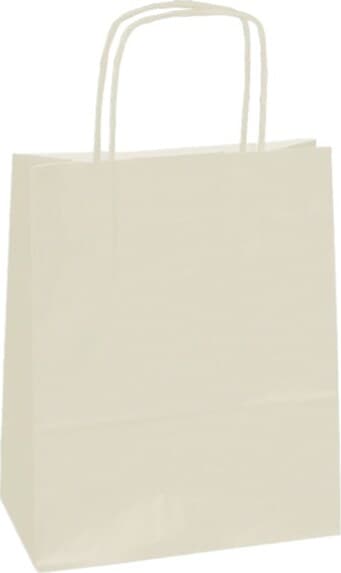 Shopper in carta - maniglie cordino - 14 x 9 x 20cm - avorio - conf. 25 sacchetti Casa e cucina/Hobby creativi/Articoli per confezioni regalo/Sacchetti da regalo Eurocartuccia - Pavullo, Commerciovirtuoso.it