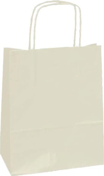 Shopper in carta - maniglie cordino - 18 x 8 x 24cm - avorio - conf. 25 sacchetti Casa e cucina/Hobby creativi/Articoli per confezioni regalo/Sacchetti da regalo Eurocartuccia - Pavullo, Commerciovirtuoso.it