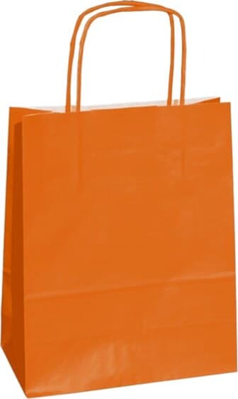 Shopper in carta - maniglie cordino - arancio - 14 x 9 x 20cm - conf. 25 shoppers Casa e cucina/Hobby creativi/Articoli per confezioni regalo/Sacchetti da regalo Eurocartuccia - Pavullo, Commerciovirtuoso.it