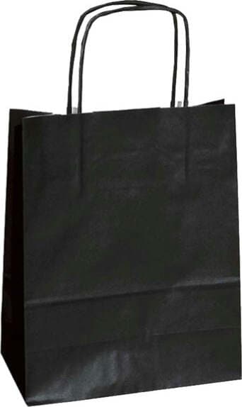 Shopper in carta - maniglie cordino - nero - 45 x 15 x 50cm - conf. 25 shoppers Casa e cucina/Hobby creativi/Articoli per confezioni regalo/Sacchetti da regalo Eurocartuccia - Pavullo, Commerciovirtuoso.it