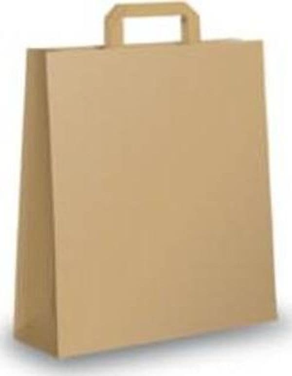 Shopper in carta - maniglie piattina - 26 x 11 x 34 5cm - avana - conf. 25 sacchetti Commercio Industria e Scienza/Forniture per imballaggio e spedizione/Scatole buste e tubi per spedizione/Buste per spedizione/Buste commerciali Eurocartuccia - Pavullo, Commerciovirtuoso.it