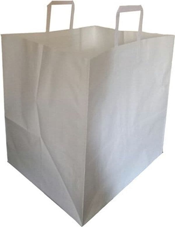 Shoppers Flat maxi - in carta kraft - 36 x 30 x 36 cm - bianco - Mainetti Bags - scatola 150 pezzi Commercio Industria e Scienza/Forniture per imballaggio e spedizione/Scatole buste e tubi per spedizione/Buste per spedizione/Buste commerciali Eurocartuccia - Pavullo, Commerciovirtuoso.it
