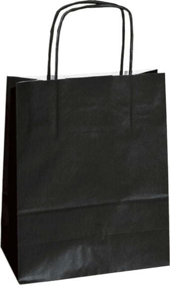Shoppers in carta - maniglie cordino - nero - 14 x 9 x 20cm - conf. 25 shoppers Casa e cucina/Hobby creativi/Articoli per confezioni regalo/Sacchetti da regalo Eurocartuccia - Pavullo, Commerciovirtuoso.it