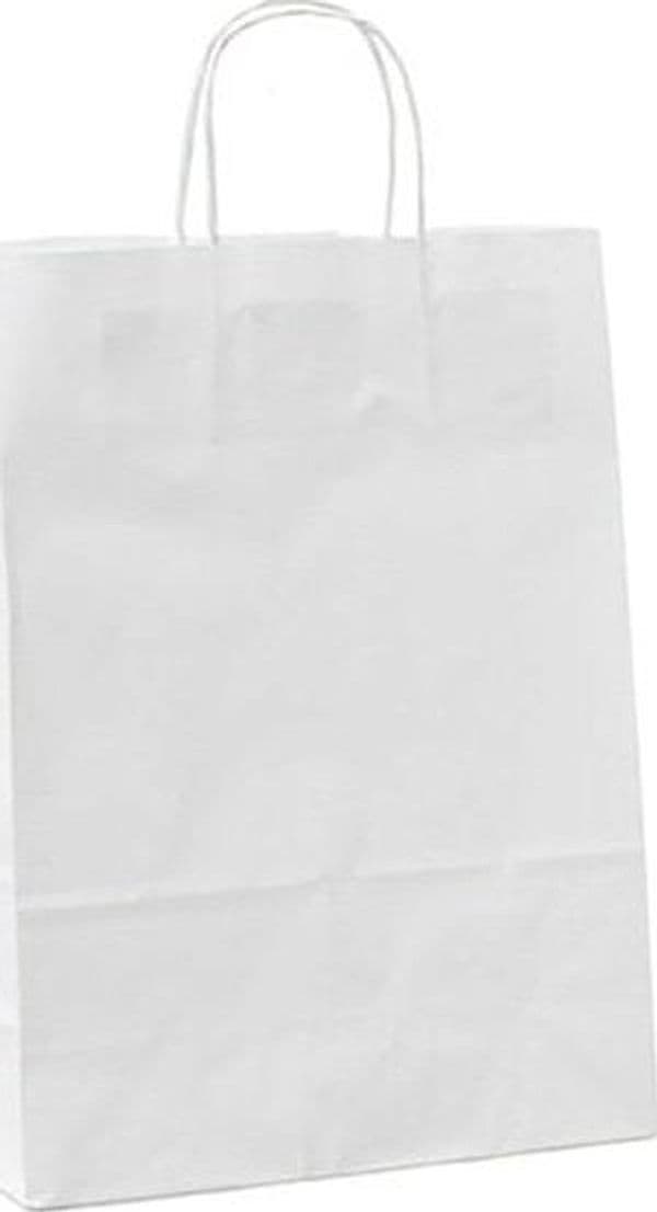 Shoppers in carta - maniglie in cordino - 45 x 15 x 50 cm - bianco neutro - Mainetti Bags - conf. 25 pezzi Commercio Industria e Scienza/Forniture per imballaggio e spedizione/Scatole buste e tubi per spedizione/Buste per spedizione/Buste commerciali Eurocartuccia - Pavullo, Commerciovirtuoso.it