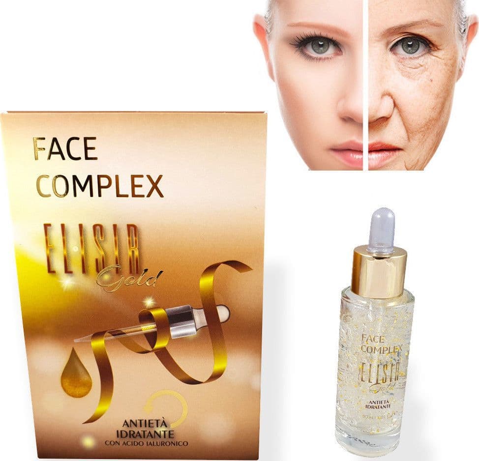 Siero Viso Face Complex Elisir Gold Antieta? Idratante Con Acido Ialuronico Bellezza/Cura della pelle/Viso/Idratanti/Sieri e liquidi Trade Shop italia - Napoli, Commerciovirtuoso.it