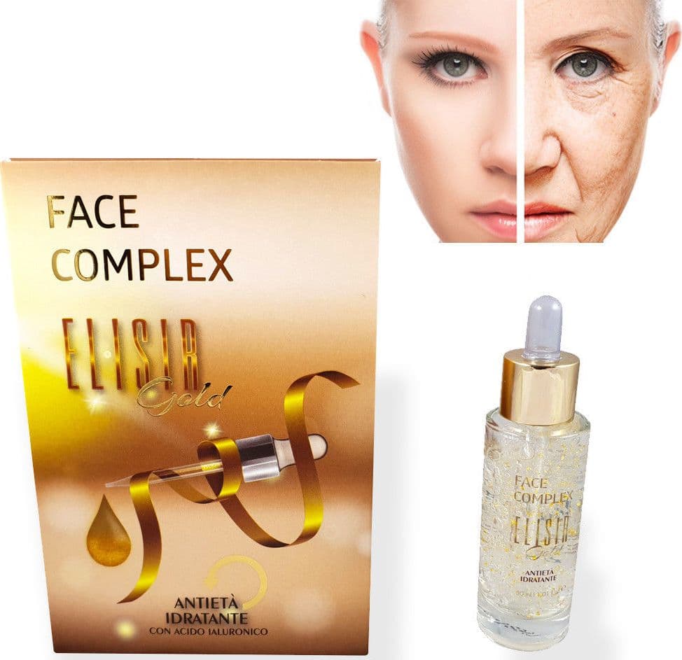 Siero Viso Face Complex Elisir Gold Antieta? Idratante Con Acido Ialuronico Bellezza/Cura della pelle/Viso/Idratanti/Sieri e liquidi Trade Shop italia - Napoli, Commerciovirtuoso.it