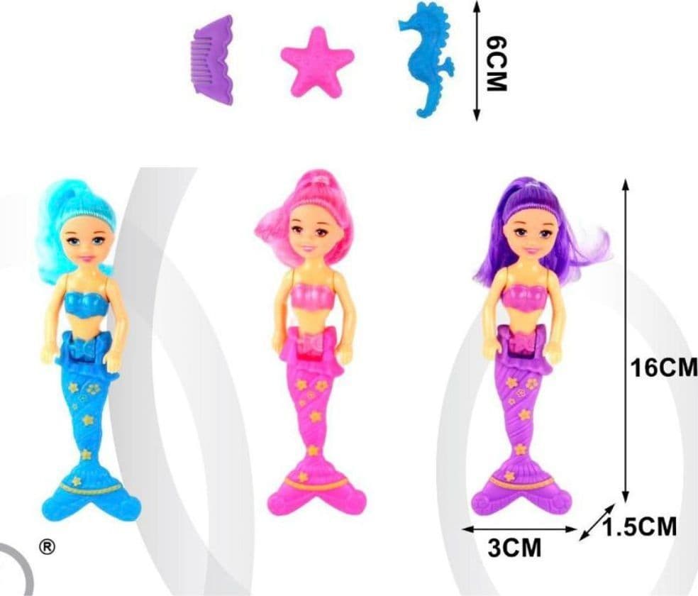 Sirenetta Bambola Magica Principessa Del Mare Con Accessori 3x16cm Gioco Bimba Giochi e giocattoli/Bambole e accessori/Bambole Fashion e accessori/Bambole Fashion Trade Shop italia - Napoli, Commerciovirtuoso.it