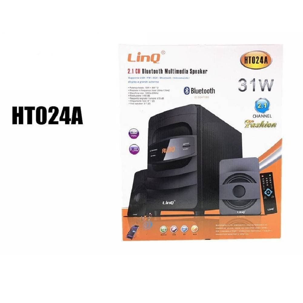 Sistema Home Theater 2.1 Cassa Bluetooth Speaker 31w Multimedia Telecomando Ht024a Elettronica/Audio e video portatile/Accessori/Casse portatili e Docking Station con altoparlanti/Casse portatili Bluetooth Trade Shop italia - Napoli, Commerciovirtuoso.it