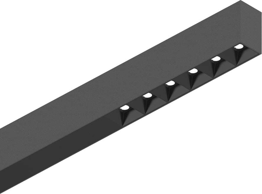 Sistema-Lineare-Binario-Fluo-Alluminio-Nero-Led-30W-3000K-Luce-Calda-L.120,5Cm