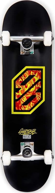 Skateboard-GHETTOBLASTER-COMPLETE-FLAME-YEL-8,125”