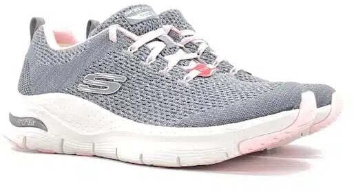 SKECHERS Donna Arch Fit Grey Pink in Sneaker casual Calzature Durello - Agna, commercioVirtuoso.it