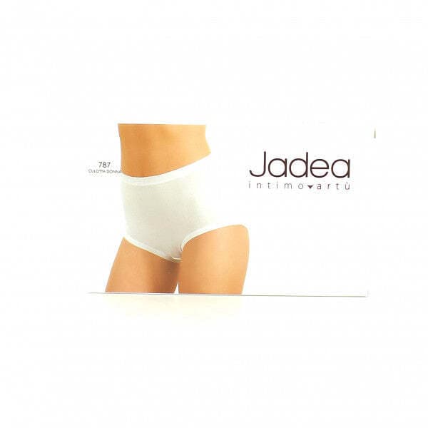 Slip Culotte in Cotone Jadea Mod. 787 Vita Alta Bianco/Nero in Culotte e Parigamba Falco Biancheria - Parete, commercioVirtuoso.it