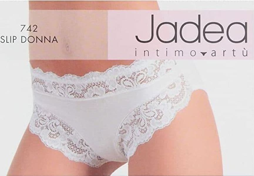 Slip Jadea Mod. 742 In Pizzo In Cotone Elasticizzato Bianco/Nero/Nudo in Culotte e Parigamba Falco Biancheria - Parete, commercioVirtuoso.it