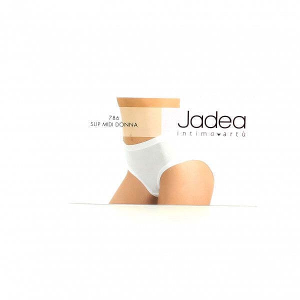 Slip Jadea Mod. 786 Midi Vita Medio Alta Cotone Elasticizzato Bianco/Nero/Nudo in Culotte e Parigamba Falco Biancheria - Parete, commercioVirtuoso.it